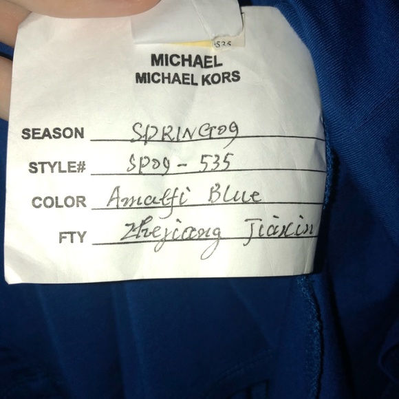 Michael Kors Amalfi Blue Fancy Top SMALL - Picture 4 of 4